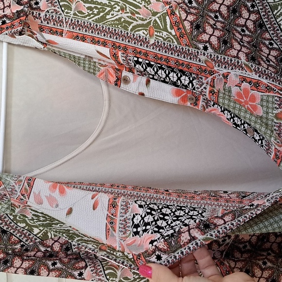 Sara Michelle 2 Piece Floral Paisley Blouse Set. Size 3X NWT - Picture 3 of 12